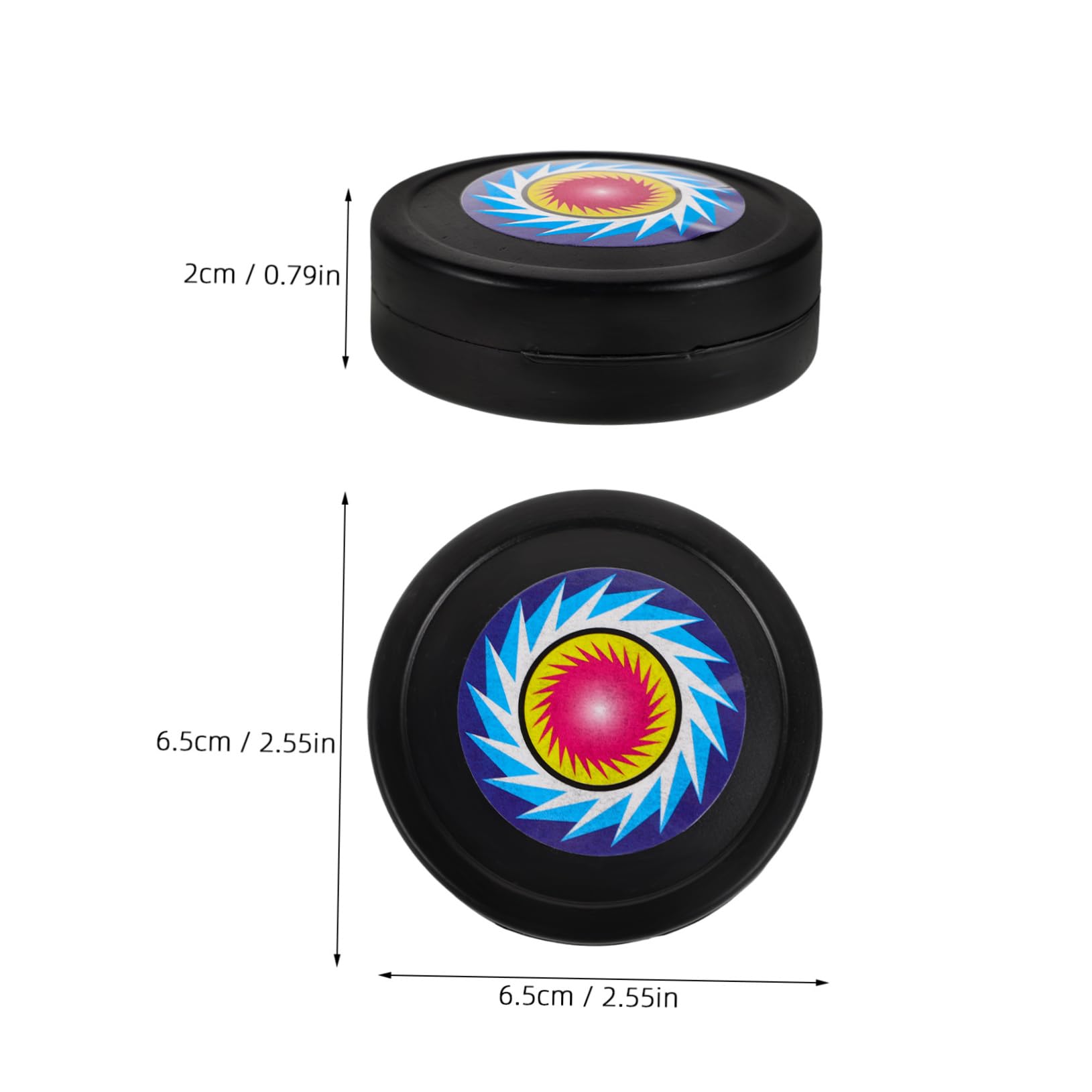 GALPADA 6pcs Lawn Hockey Ice Hockey Puck Glow in The Dark Official Hockey Pucks Roller Hockey Street Hockey Balls Hockey Puck Roller Outdoor Hockey Puck Hockey Pucks Bulk Plastic Black