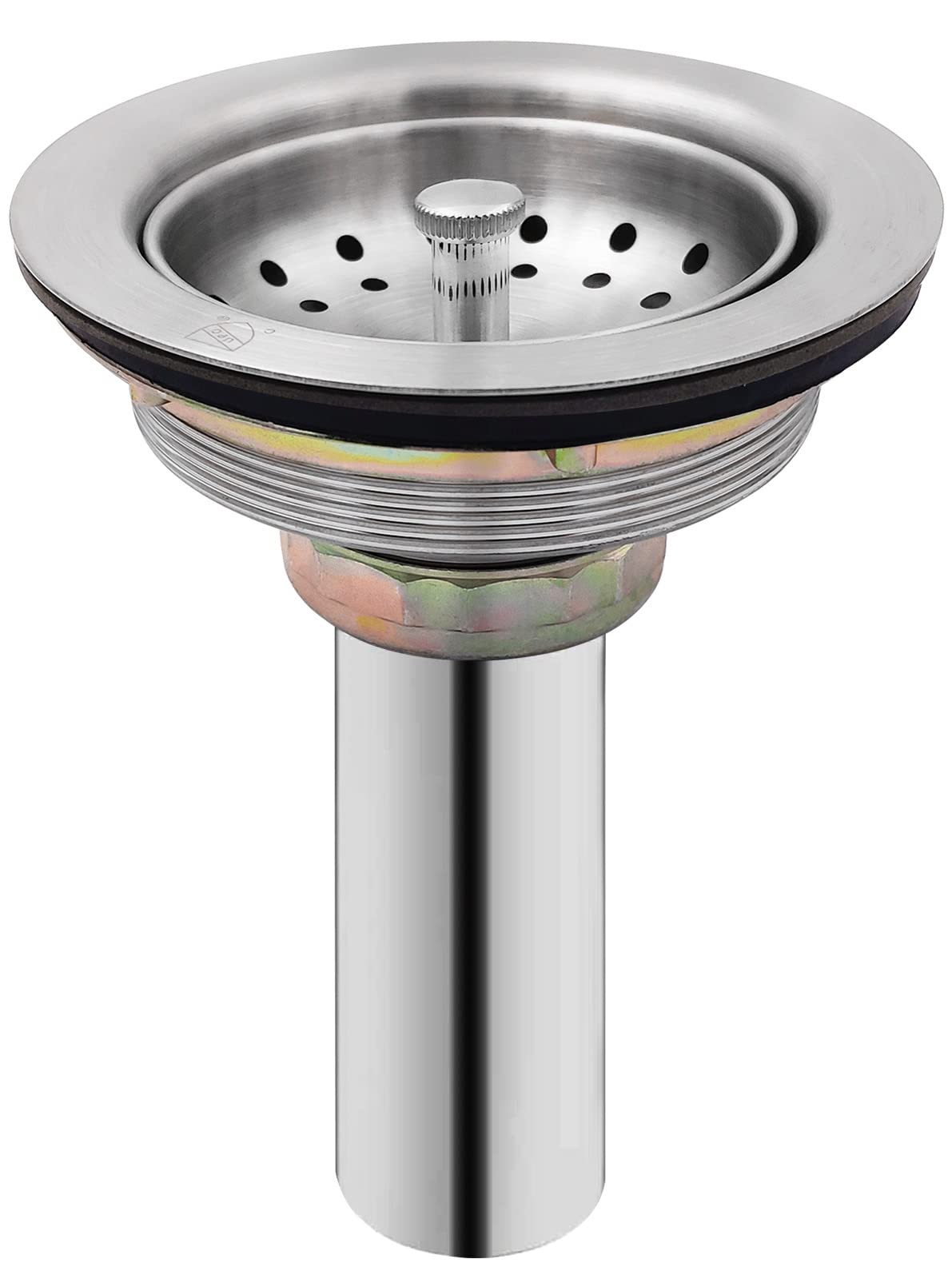 EADOT 3-1/2 inch Brushed Nickel Kitchen Sink Drain Assembly with