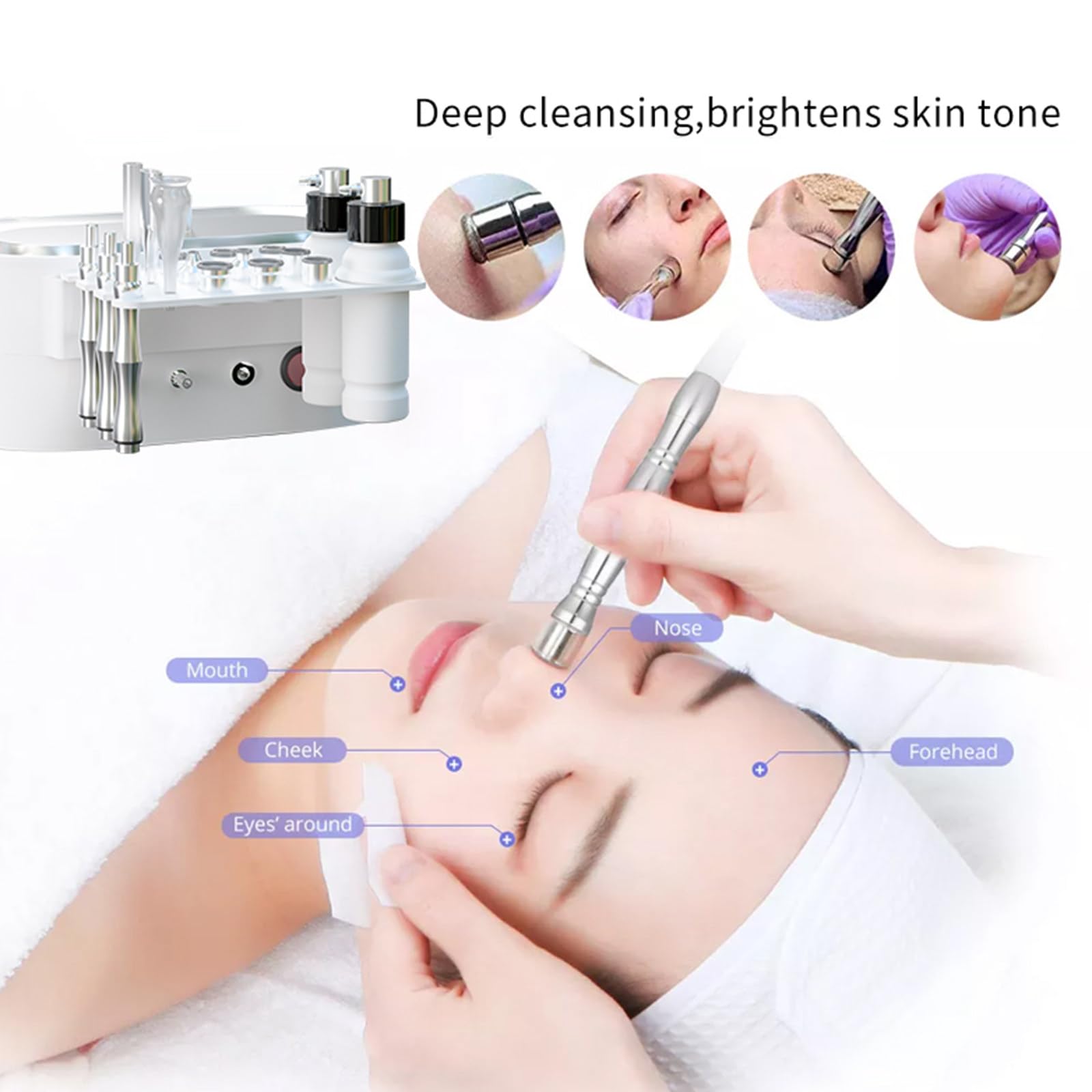 Máquina portátil de microdermoabrasión para pelar la piel, máquina de microdermoabrasión de diamante para salón Profesional