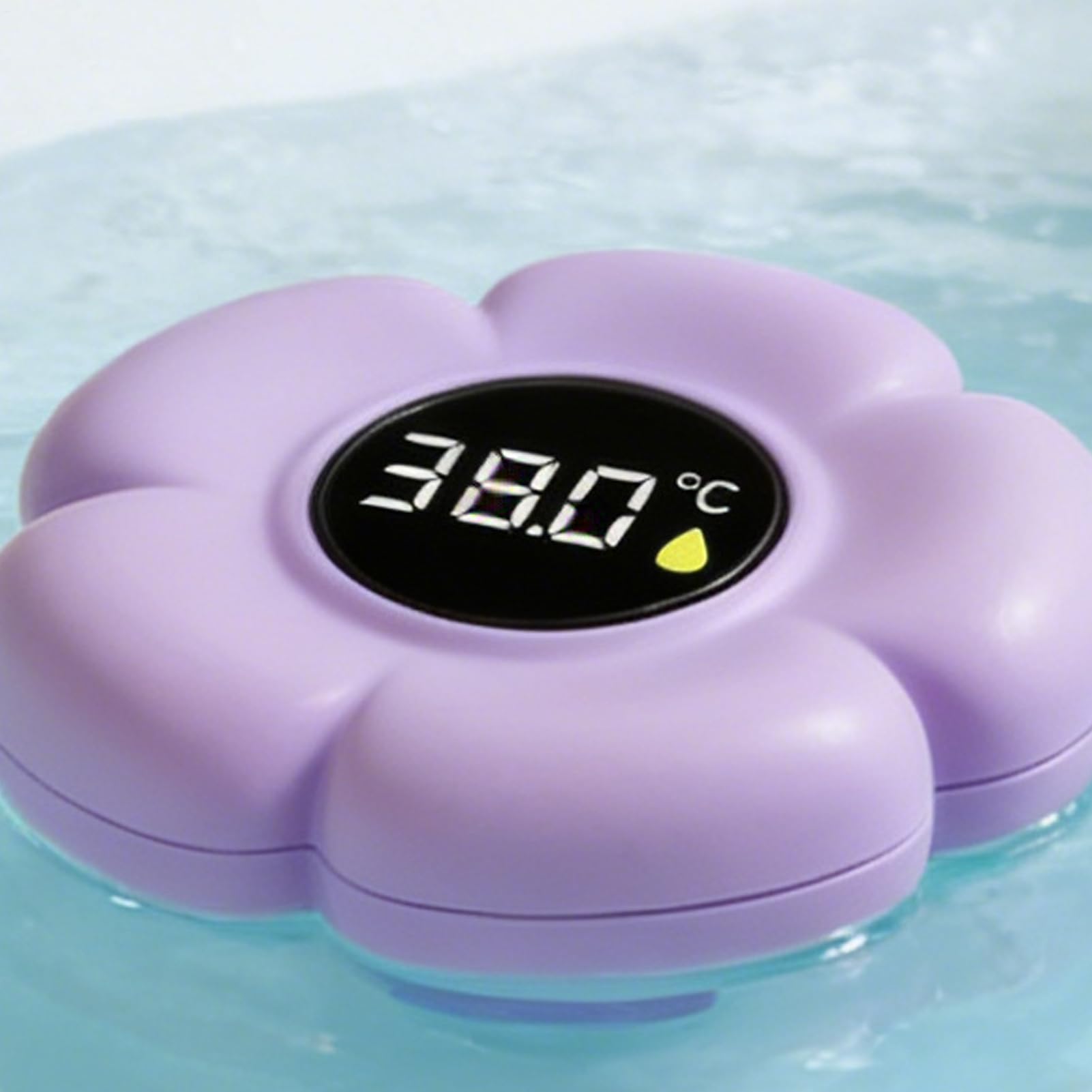 Termómetro de Baño Infantil,Sensor Digital Flotante de Alta Precisión | Termómetro Digital para Bañera Impermeable con Forma de Flor y Pantalla LED,Para Uso De Niños En El Hogar, Baño, Ducha Y Piscina — view 6