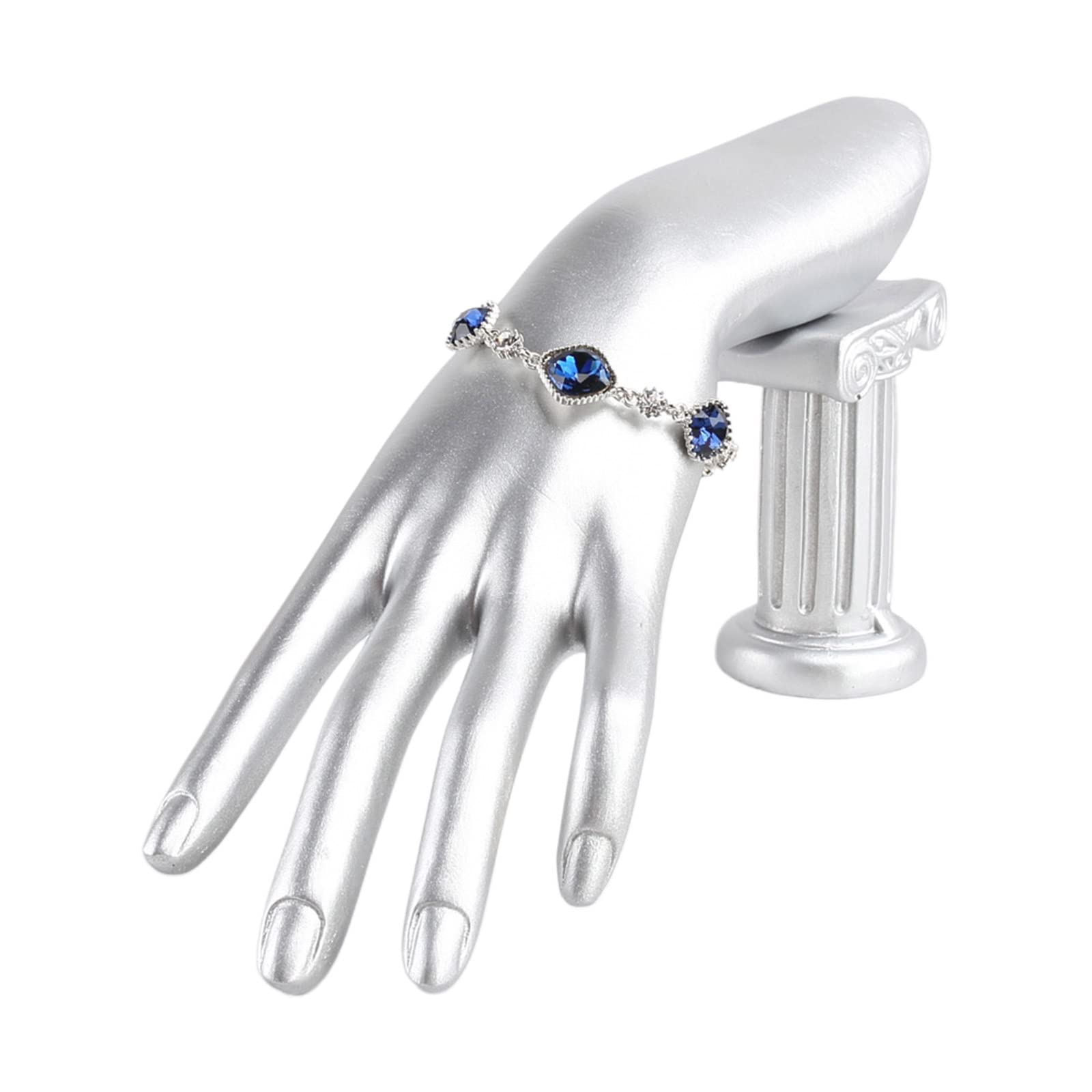 XuQiZZpp Resin Mannequin Hand Finger Gloves Rings Bangle Watch Jewelry Display Stand Organizer Holder Storage Holder Mannequin Hand Stand for Jewelry