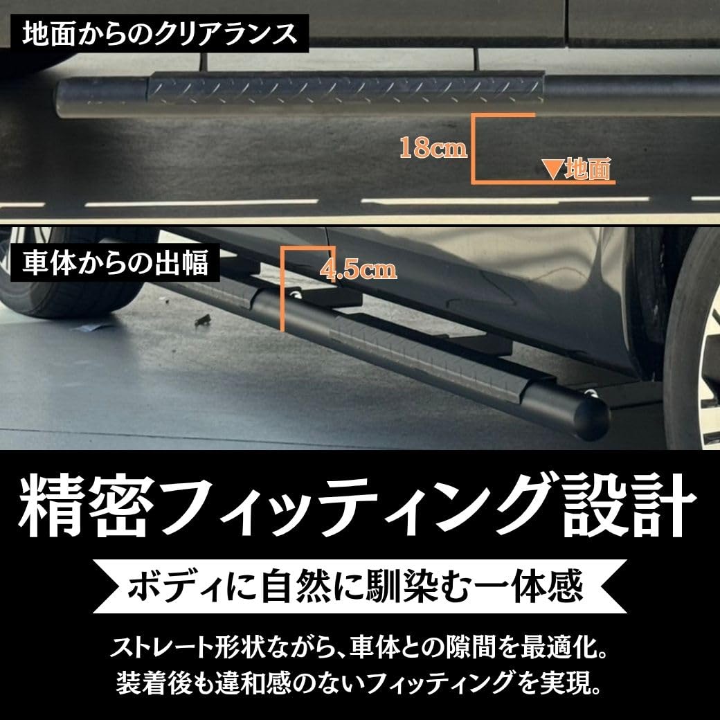 三菱 デリカd5 GI⭐︎GEAR サイドステップ サイドガード＊1本 Amazon.co.jp: GI☆GEAR サイドステップ/サイドガード