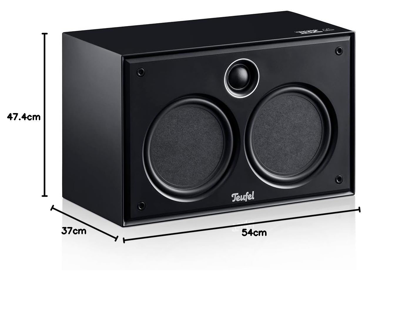 Teufel System 6-5.1 Kit home cinéma avec caisson de basses puissant, haut-parleur haut de gamme pour son et musique, dipôles 3 voies, atmosphère cinématographique - Noir