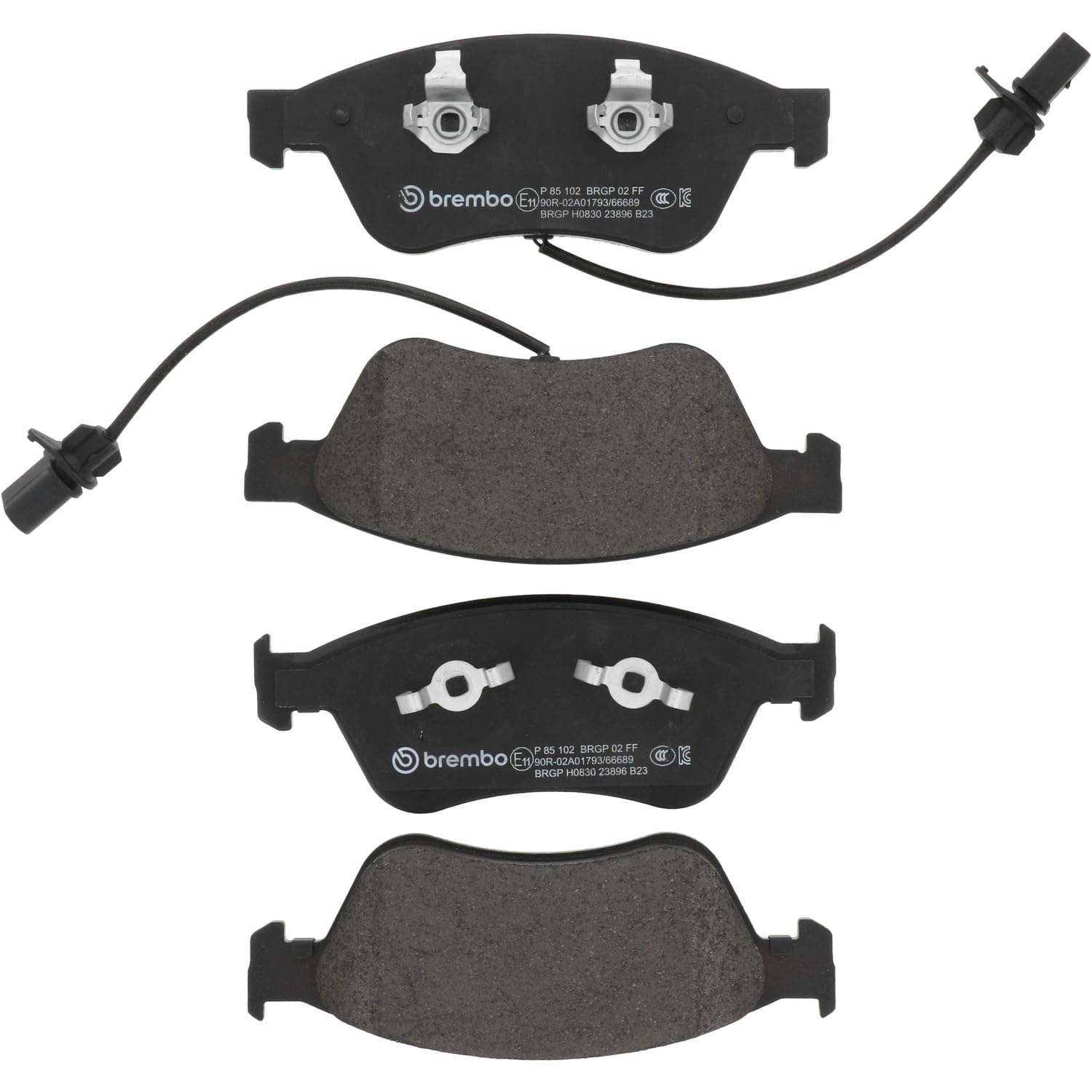 Brembo P 85 102 komplet klocków hamulcowych, hamulec tarczowy – (4-częściowy)