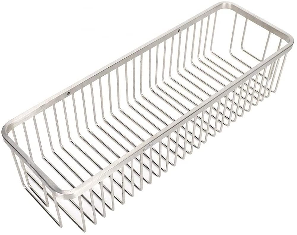 Cestino portaoggetti da appendere in acciaio inox per bagno, cucina, bagno, doccia, da appendere alla parete