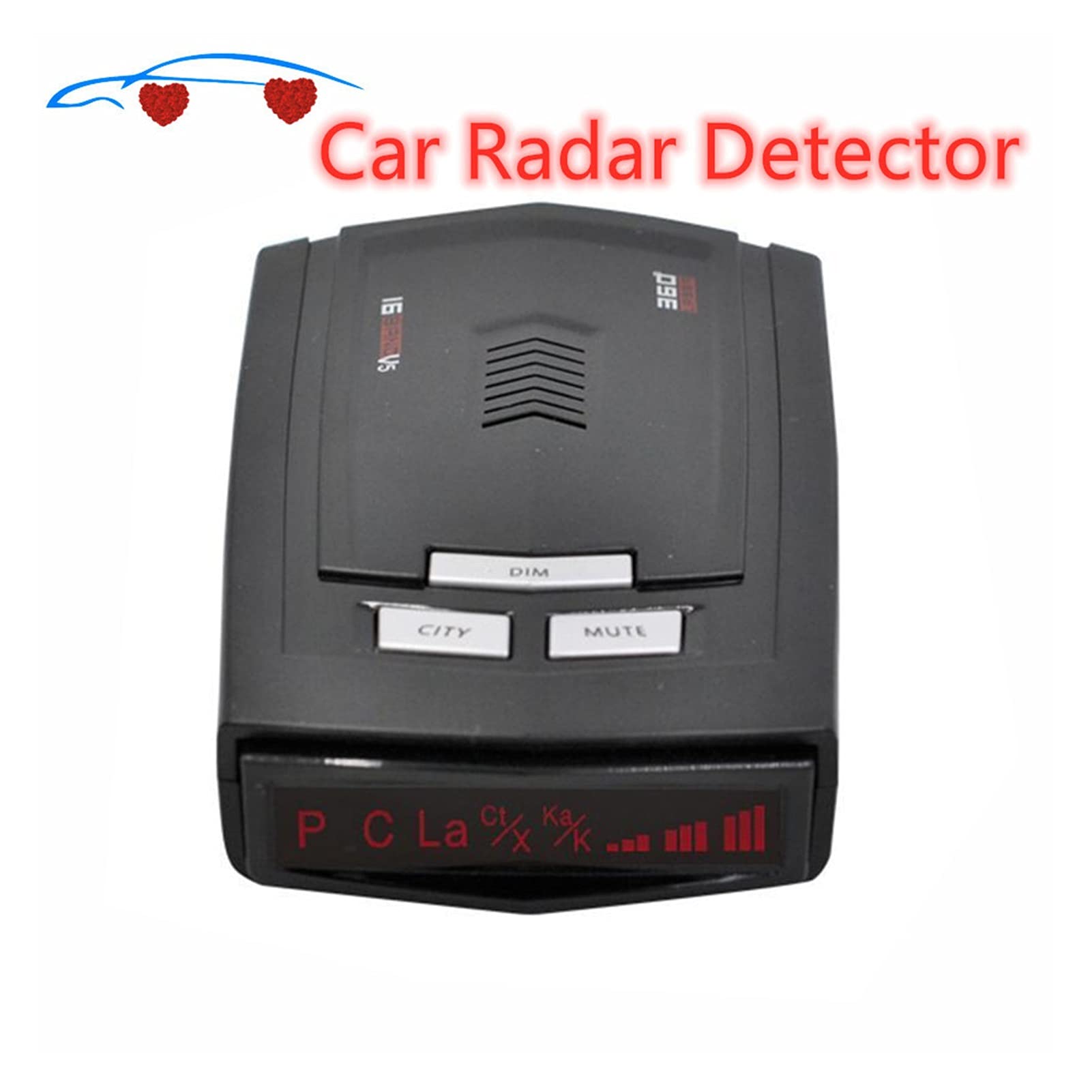 Amazon.co.jp: GPSレーダー探知機 カーレーダー検出器オート360度車V5