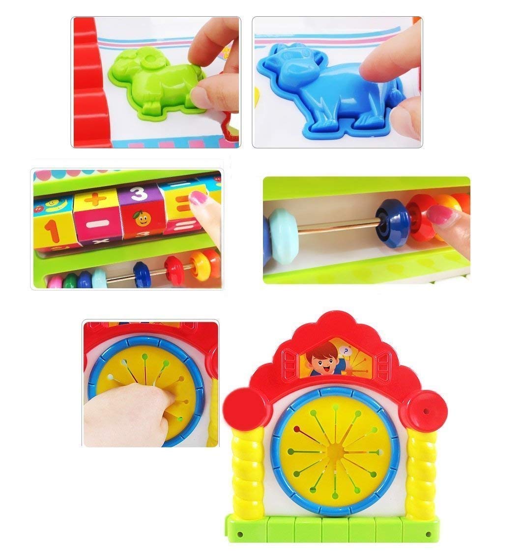 Galaxy Hi-Tech® Baby Toddler Activity Center Musical Activity Cube Play Learning Center Toy Interactive Educational Activity House Multi-Functions with Lights Sounds - Image 6 thumbnail