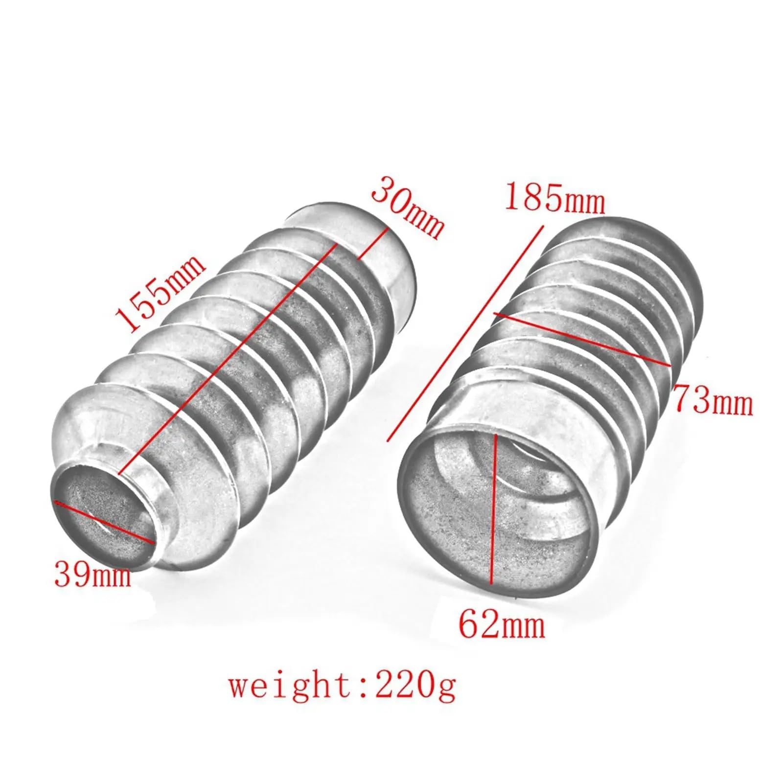 Copri Forcella Forcelle Moto 2 pezzi di copri-forcella anteriore per moto, ghette resistenti, stivali adatti per Harley