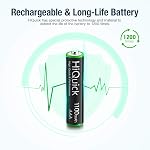 HiQuick 16 Pack AAA Batteries Rechargeable, 1100mAh High Capacity Pre-Charged AAA Ni-MH Batteries 1.2 Volt