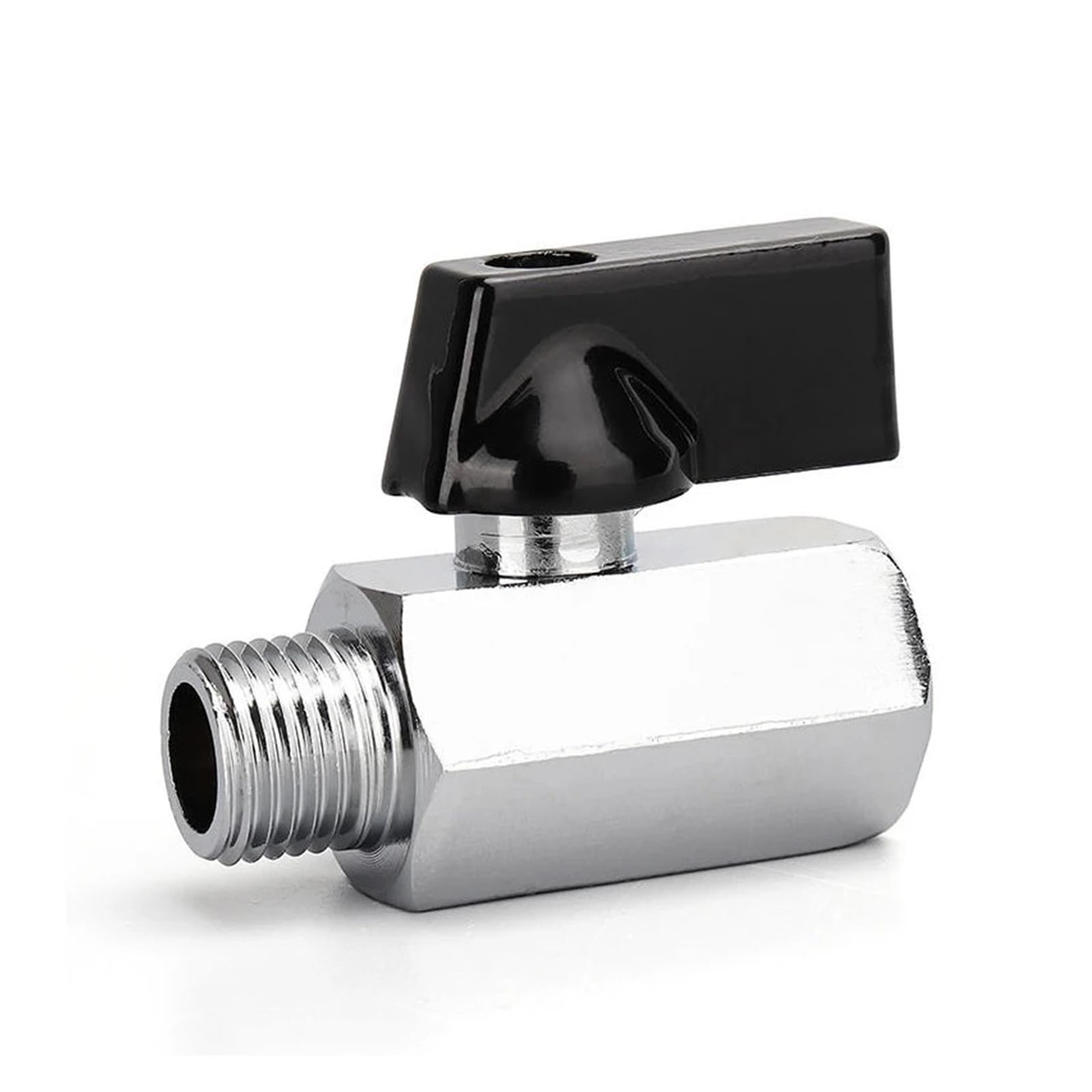 Pneumatyczna mini zawór kulowy 1/8" 1/4" 3/8" 1/2" G prosty gwint NPT męski do żeńskiego kompresora wody z zaworem spustowym (emale to female to female 01, NPT)
