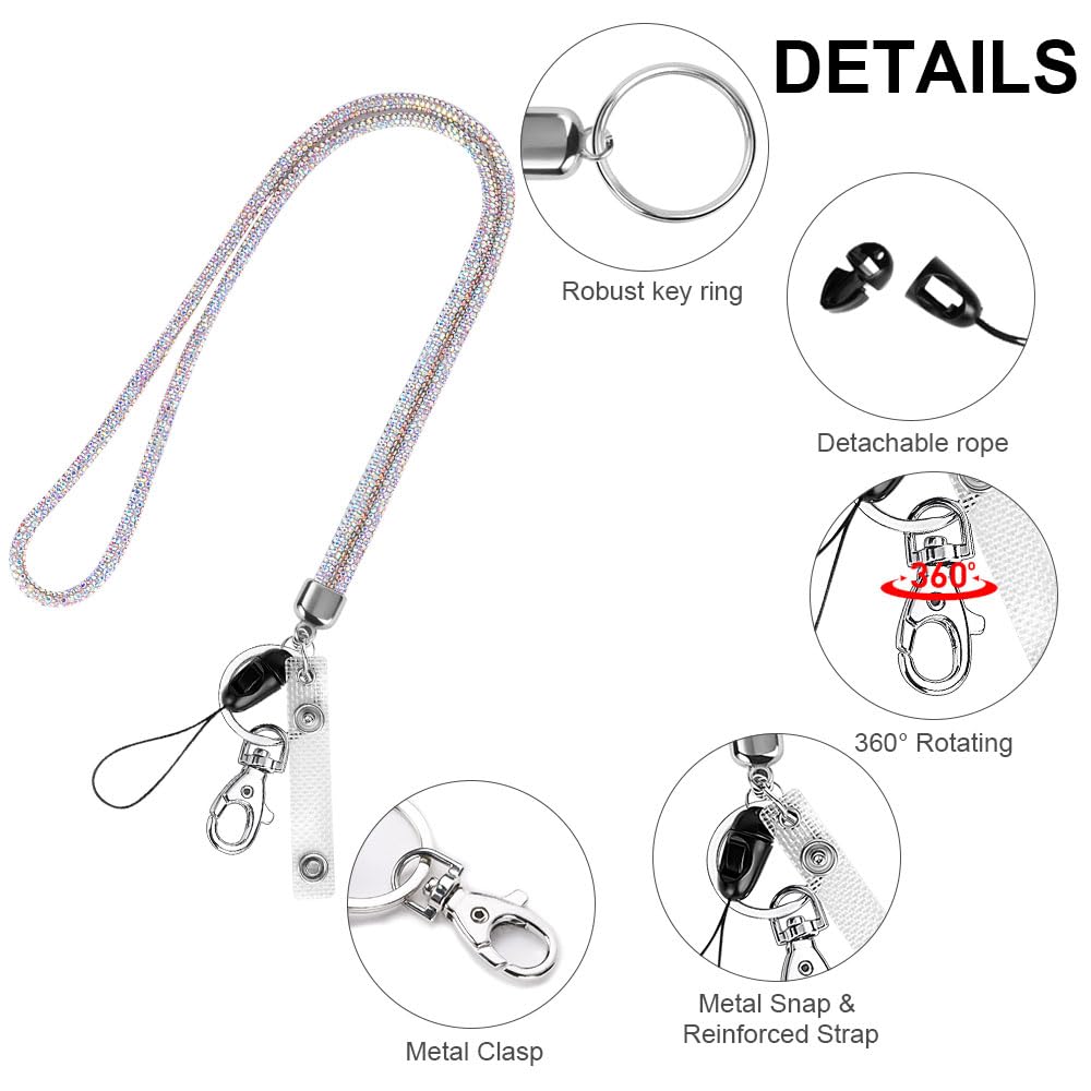 OFFCUP Lanyard Neck Strap, Crystal Lanyard - Image 3