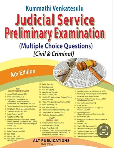 JUDICIAL SERVICE PRELIMINARY EXAMINATION (MULTIPLE CHOICE QUESTIONS )[CIVIL &amp; CRIMINAL]