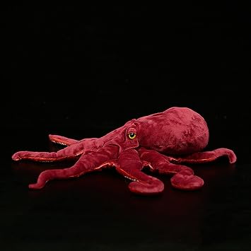 Octopus Plush Toy - Simulation 18 Red Soft Real Life Octopus Stuffed Animal Toys, Lifelike Deep Sea Creeping Animal Octopuses Model Plush Toy Gift Collection for Kids