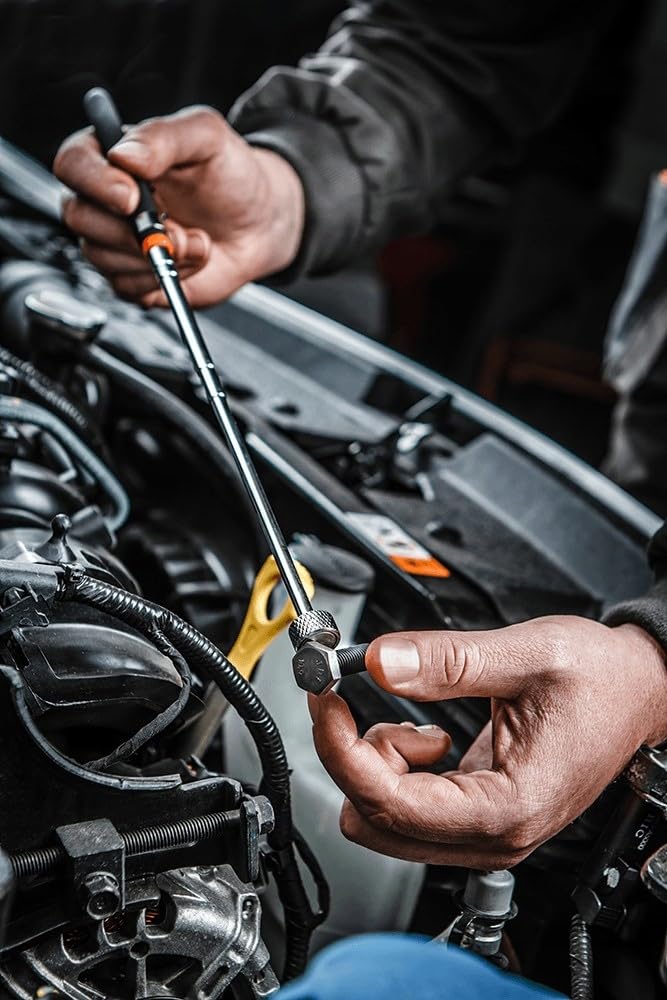 NEO TOOLS 3-częściowy zestaw – teleskopowy podnośnik magnetyczny + okrągłe lusterko inspekcyjne + lampa inspekcyjna LED COB 400 lm, 3 funkcje 100%, 50%, czerwone światło | narzędzie z magnesem