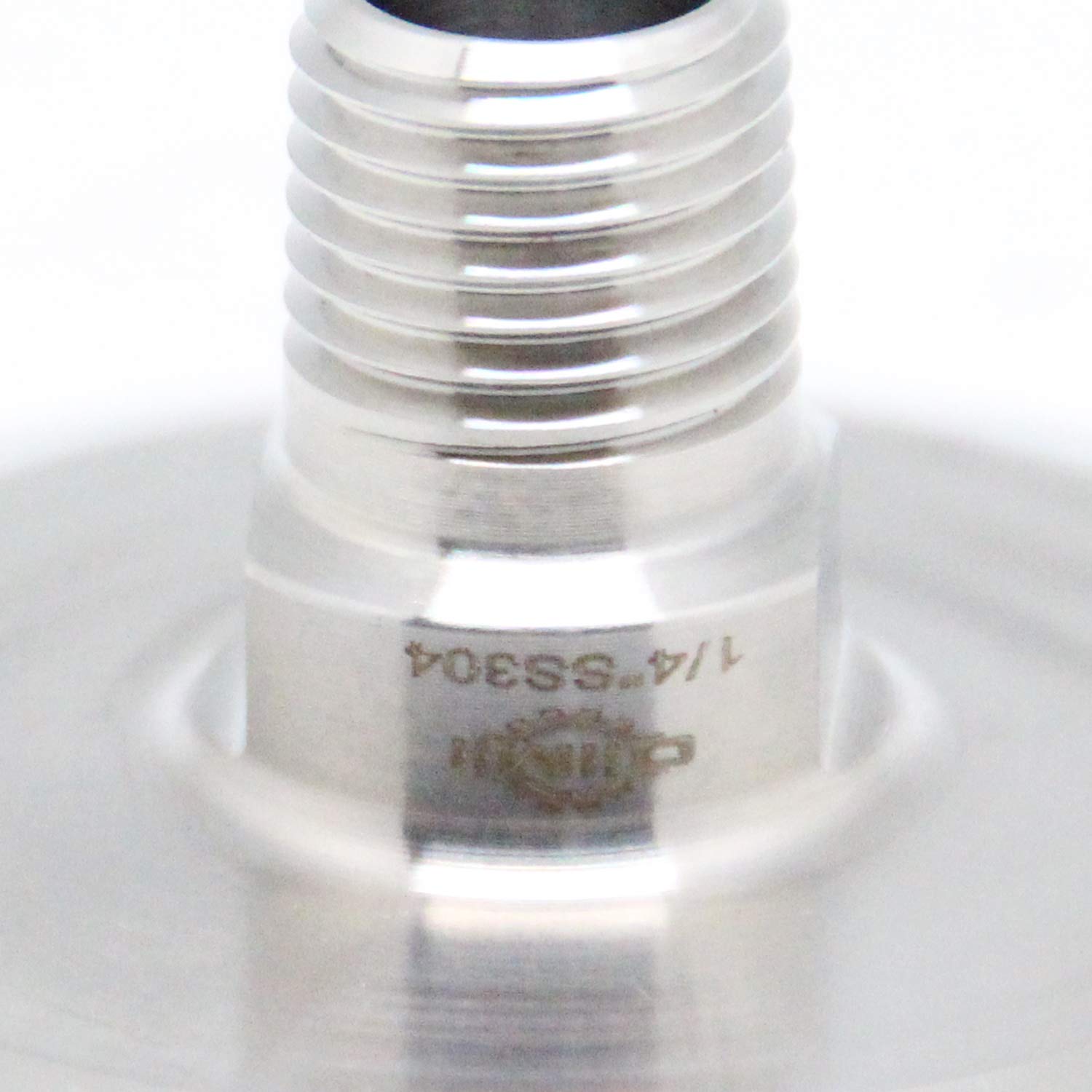 Triform Thread Snapklik.com : 2 Tri Clamp Tri Clover Fittings To NPT 1/4 Male Thread ...