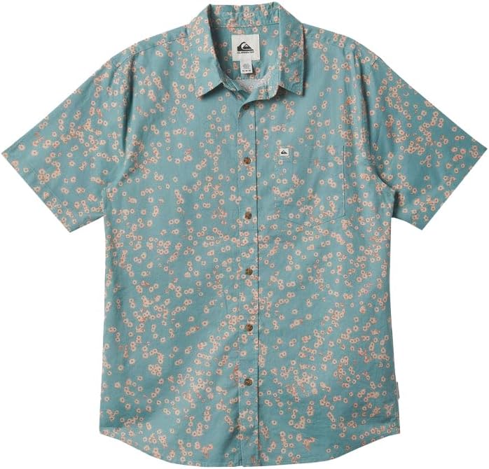 Classic Short Sleeve Shirt in Jade Grey by O5 Quiksilver