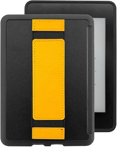 Miniatura 9 de Funda para Kindle Paperwhite 5 (se adapta a la nueva 11 generación 2021) - Funda resistente a prueba de golpes con correa de mano (amarillo)