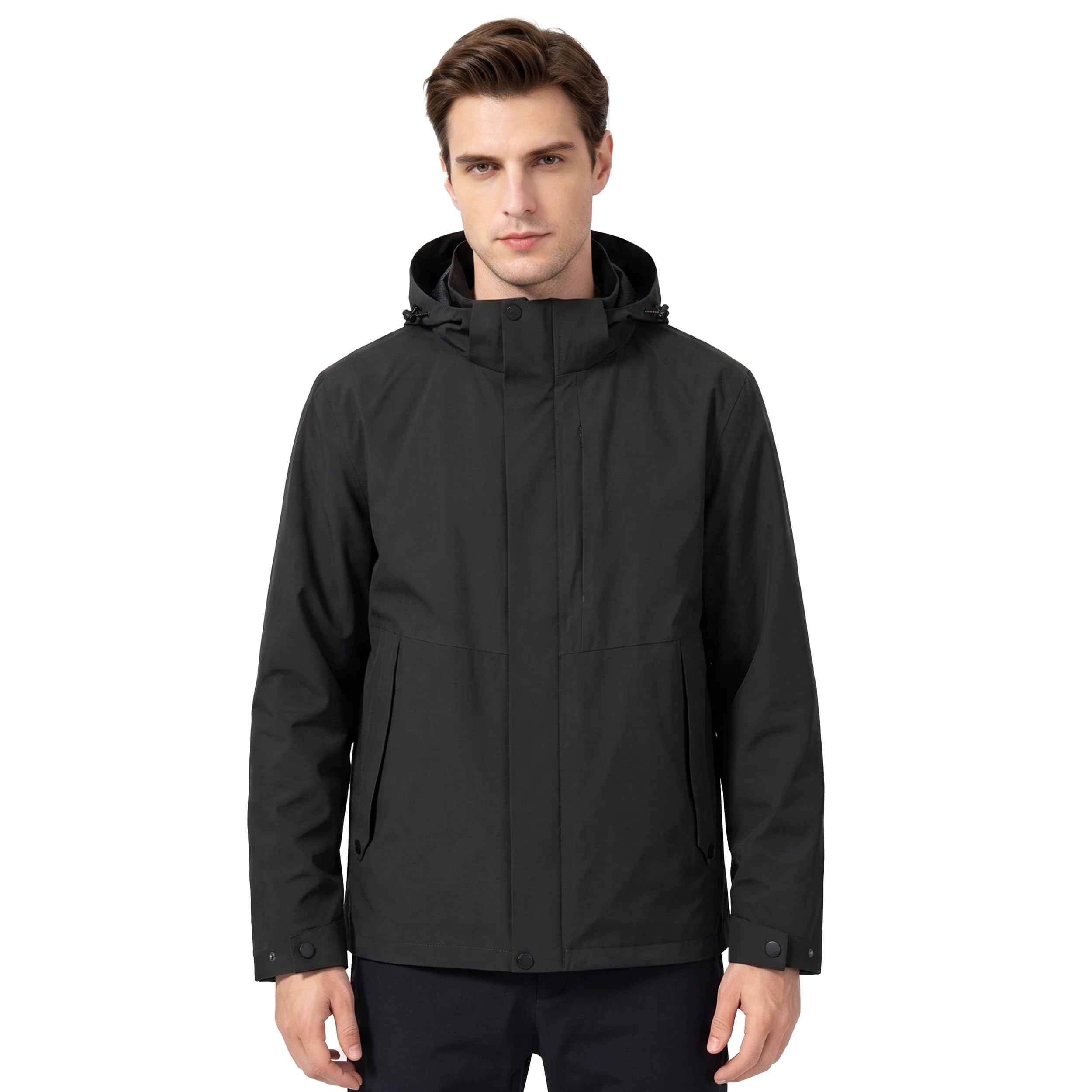 SUKUTU Chaqueta impermeable hombre al aire libre Abrigo ligero de lluvia Escalada Ropa de excursión Montaña Windbreaker