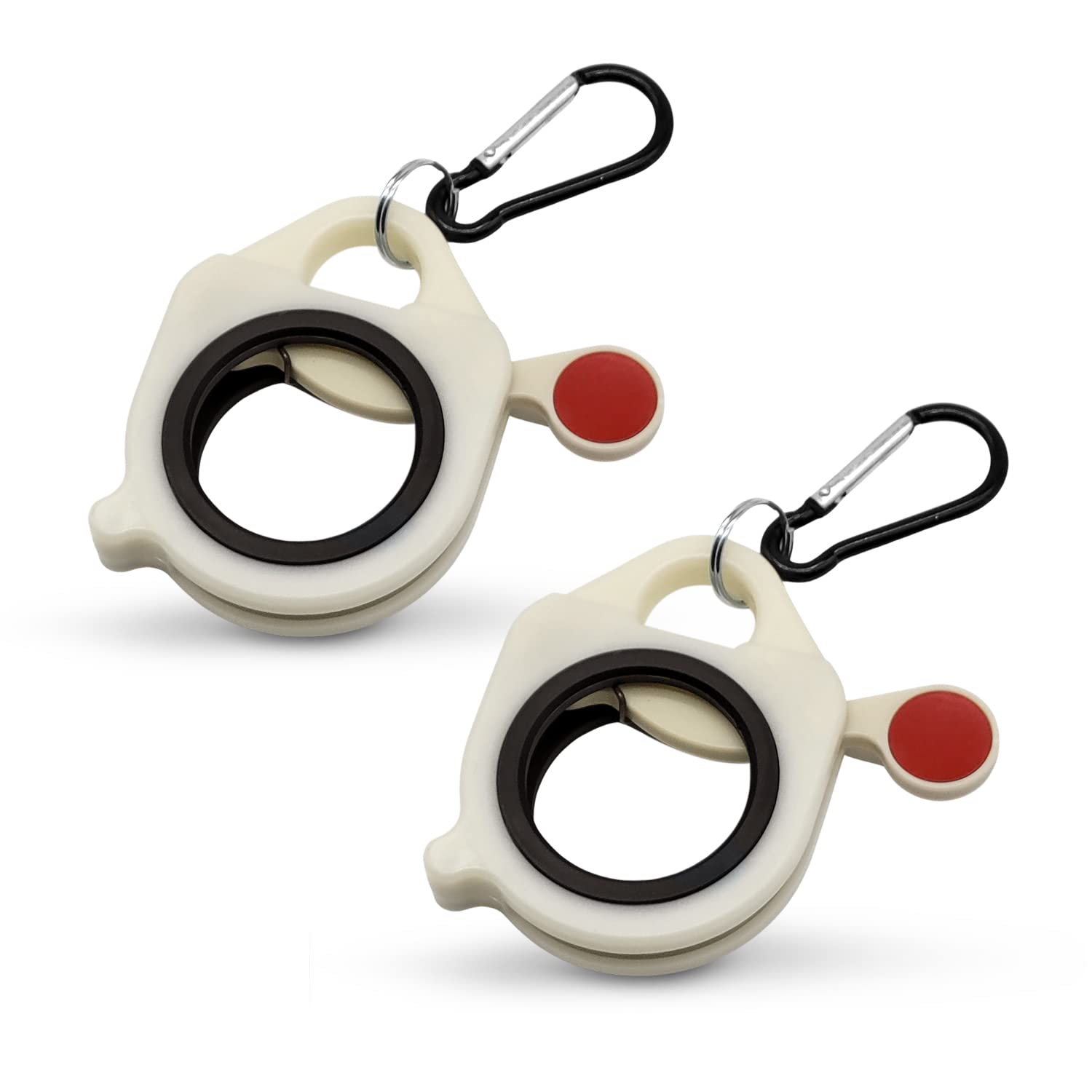 pugdodo ZIP TIE ORGANIZER (2PCS)-Light Plastic Cable tie Holder without Unnecessary Waste and Simple Use-Reusable Cable Tie Organizer (white)