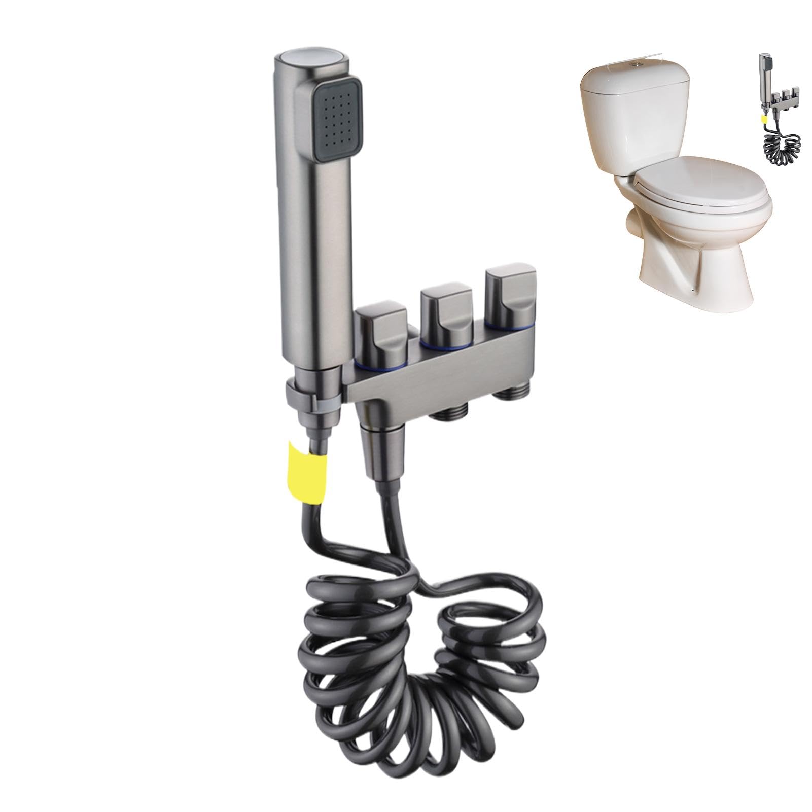 Doccia igienica portatile bidet Doccia Portatile Per Pannolini Attrezzo | Spruzzatore per pannolini lavabili Igiene Personale Strumenti Pulizia Attacco Bidet WC