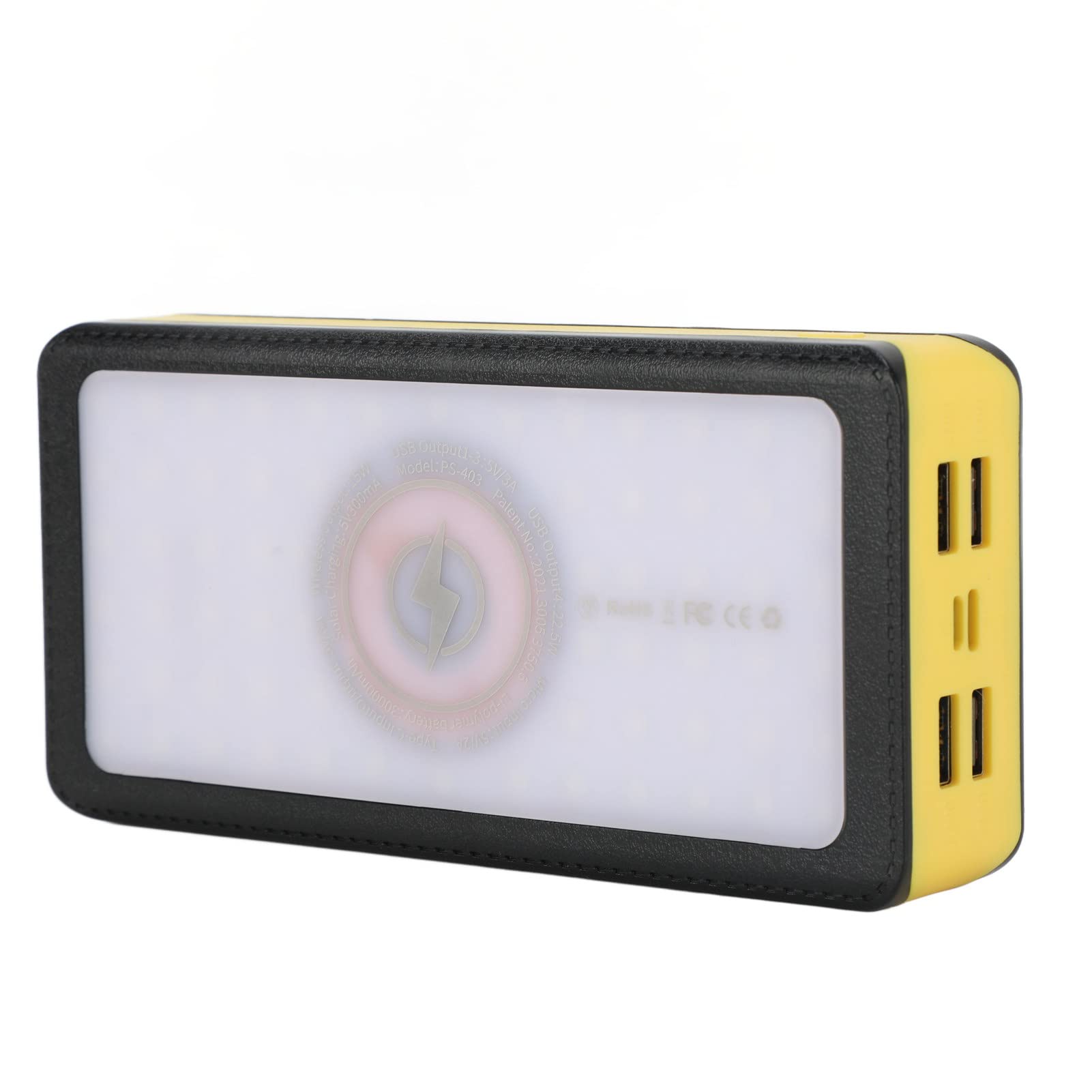 Garosa Power Bank Solare, Caricabatterie Solare da 30000 MAh con 4 Uscite