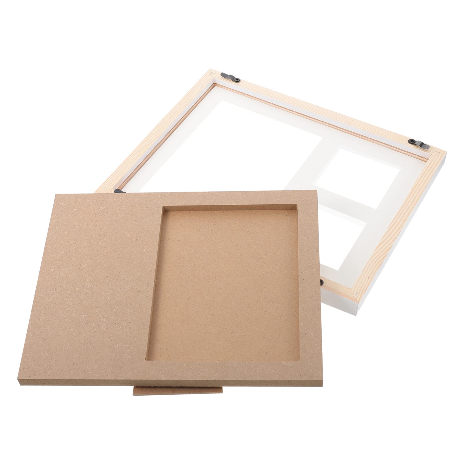 Hemoton Baby Handprint Footprint Kit Newborn Photo Frame White Clay Unique Memory Present Set