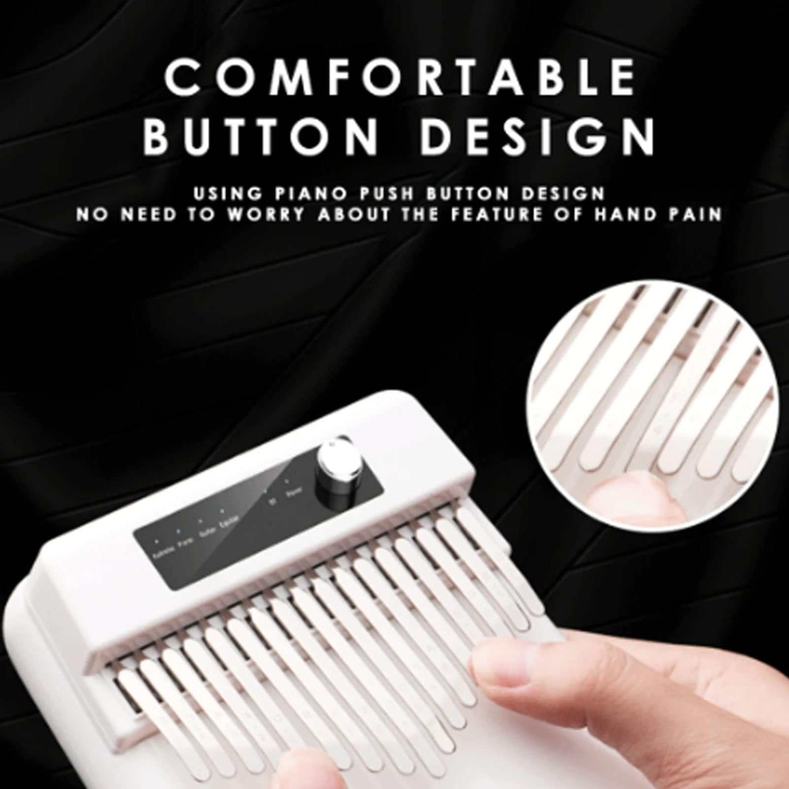 17 Tasti Elettronico Kalimba Thumb Piano Smart Finger Piano Strumento Musicale con Spartiti per Principianti Adulti per Bambini (Oro)