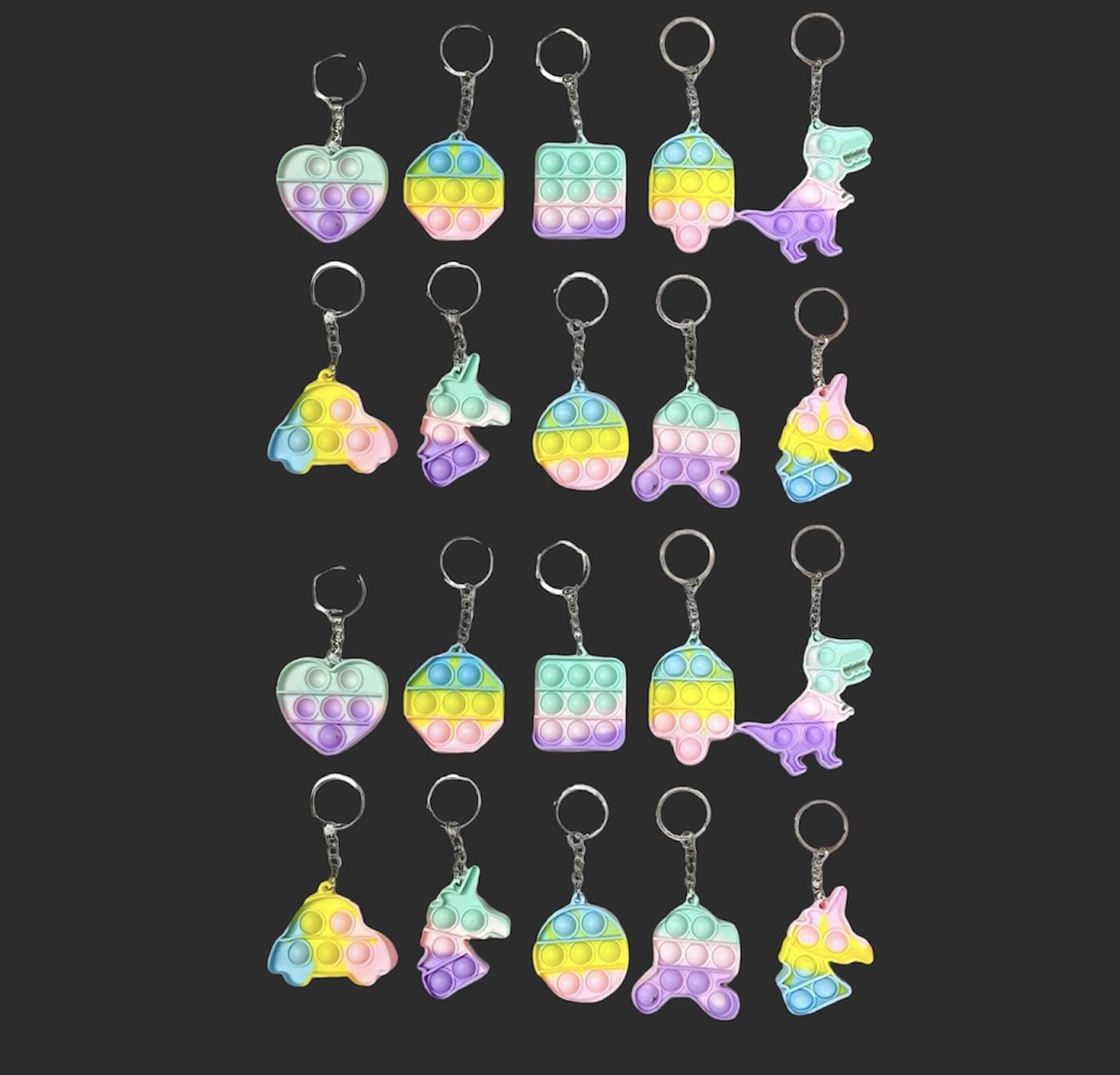 Pop It Pop Keychain - Return Gifts for Kids | Pop it Keychain Fidget Toys for Kids | Stress Relief Toy | ASMR Toy (Pack of 20) (B0CXMGYDQR) Amazon Price History, Amazon Price Tracker