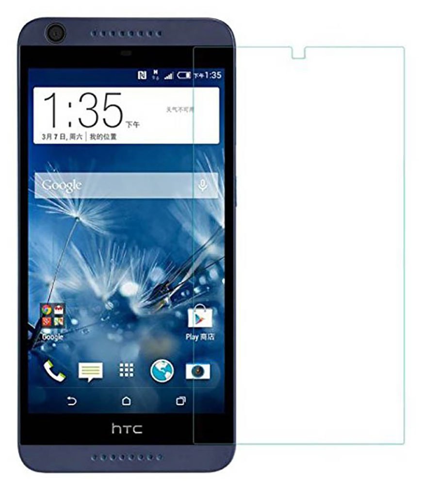 GAX HTC Desire 516 Curved Tempered Glass Screen Protector, Ultimate Shield Protector, Scratch Free Screen Guard HD+ 9H Hardness Toughened Tempered Glass Screen Protector for HTC Desire 516