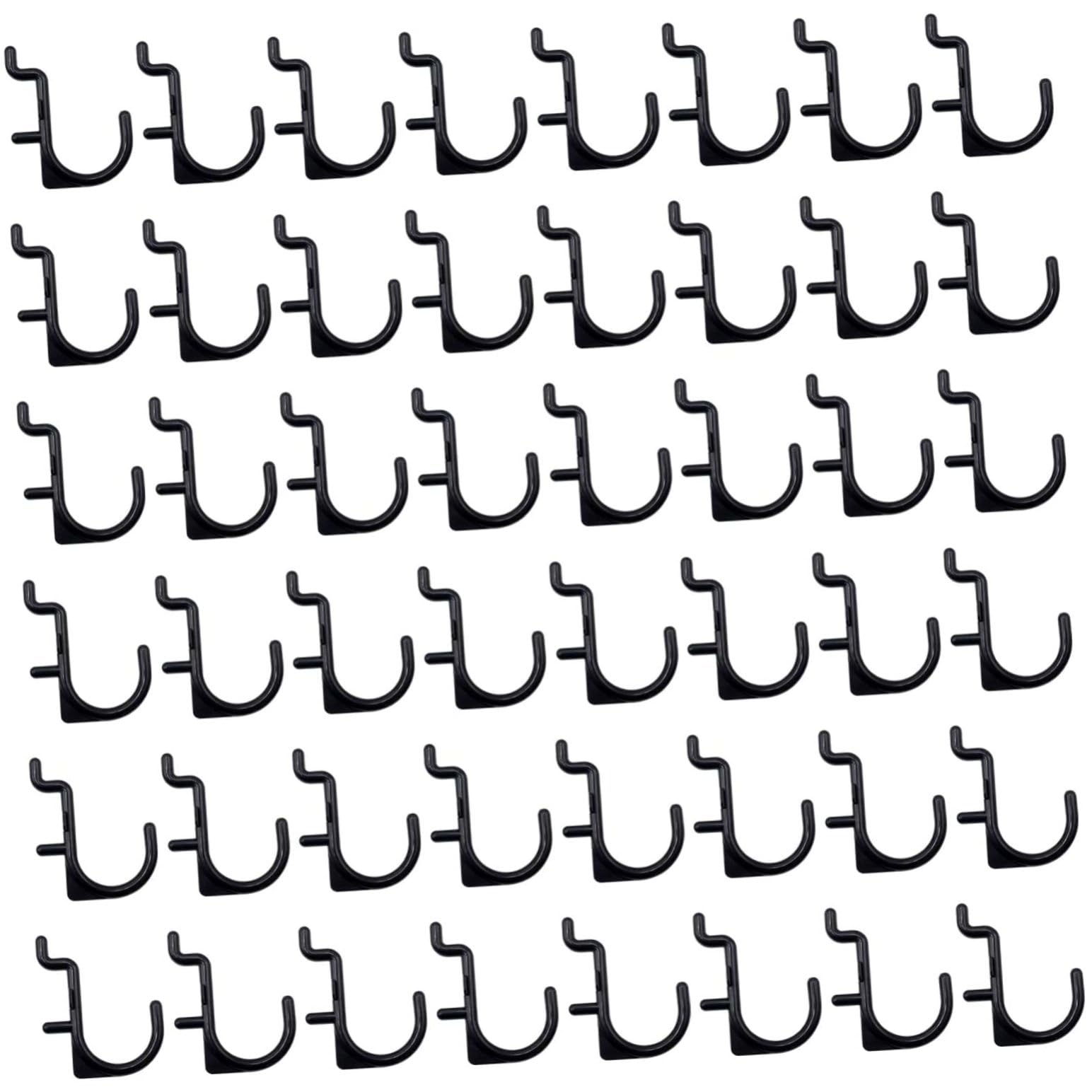 IMIKEYA Professional Design Shelf Hooks 50pcs Pegboard Hooks j Shape for Screwdriver Hammer Wrench