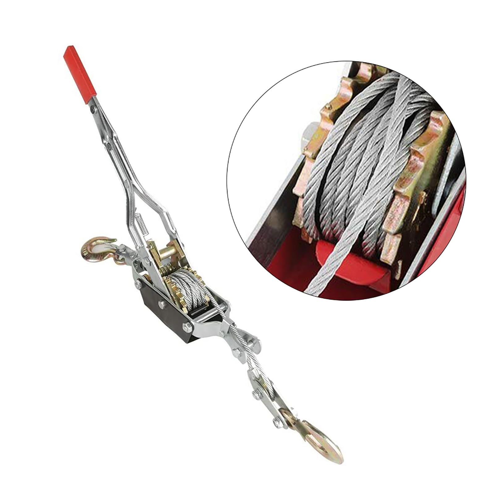 Extractor Manual de Cuerda de Alambre 2/4T, Herramienta de Apriete, Mini Tensor, Herramienta de Elevación de Doble Gancho (JUE)