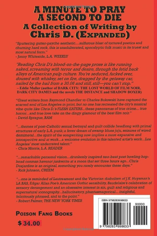 A Minute to Pray, A Second to Die Expanded 2025 Edition livre en version augmentée - 3
