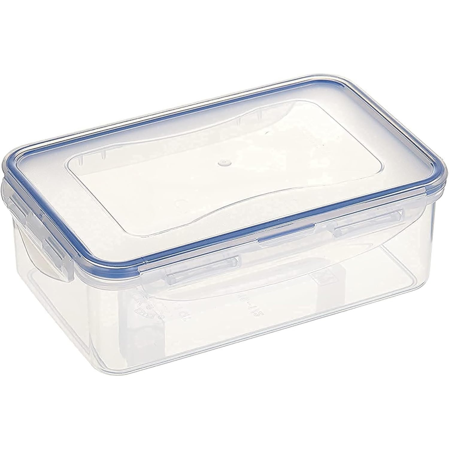 Amk White Amk® Lock And Lock Rectangular Food Storage Container 2.6L Airtight Seal Capacity Bpa Free Plastic Stackable Design Large