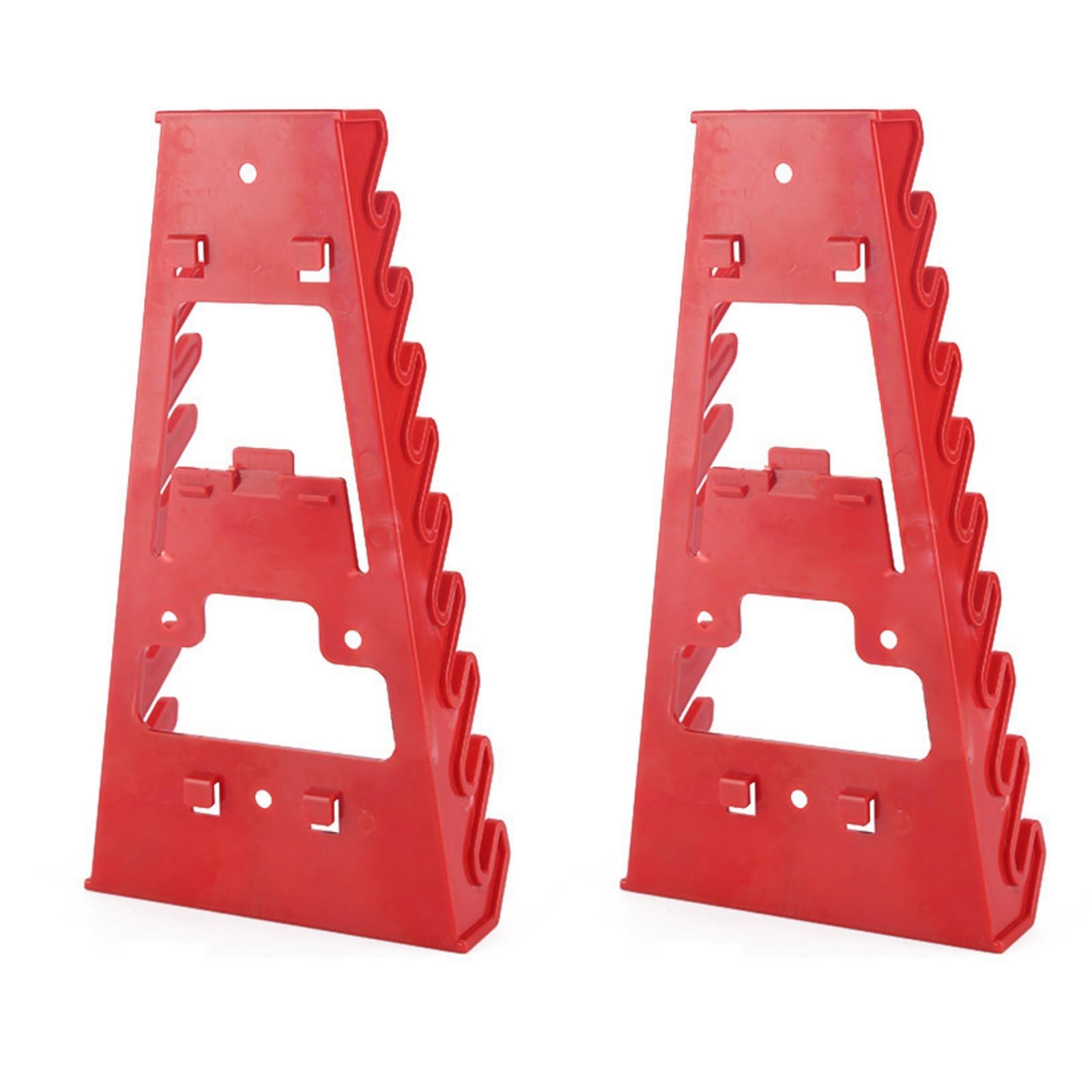 Hsioluted Wall Mountable MultiGroove Tool Storage Rack ABS Construction Organizers for Wrench Screwdriver Workshop Organization Multislot Tool Holder