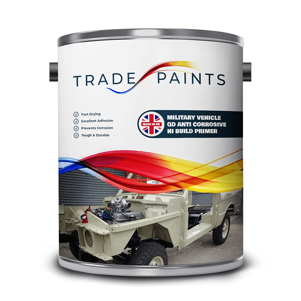 Military Landrover Vehicle Anti Corrosive Hi Build Primer Paint - 2.5 Litre (Red Oxide)