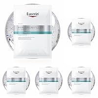 Eucerin Hyaluron-Filler Hyaluron Maschera Intensiva, Maschera viso antirughe in tessuto di biocellulosa