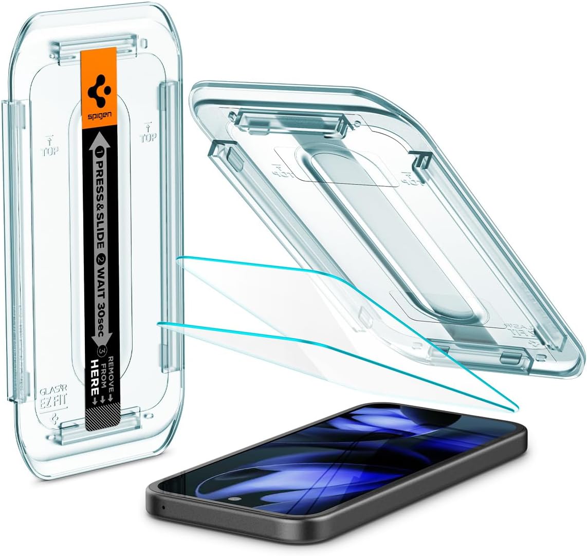 Glas.tR EZ Fit Tempered Glass Screen Protector for Google Pixel 9a, 2 Pack, Installation kit included, Scratch-Resistant, 9H Hardness