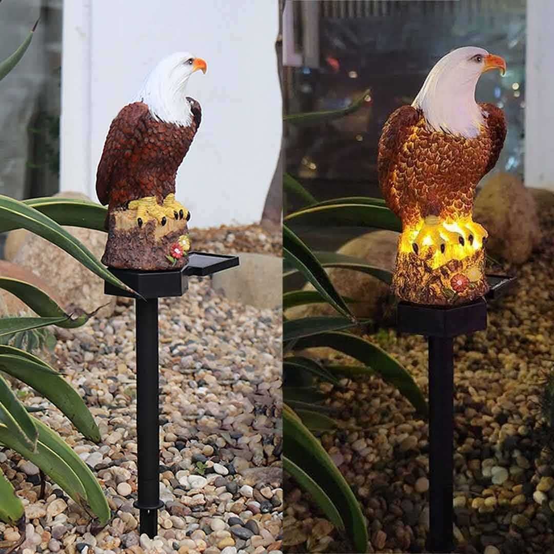 飾瓦 鷹 鳥よけ カラスよけ 瓦 Amazon.co.jp : [AiO JAPAN] 鳥よけ 鷹 タカ 鷲 LED ソーラー