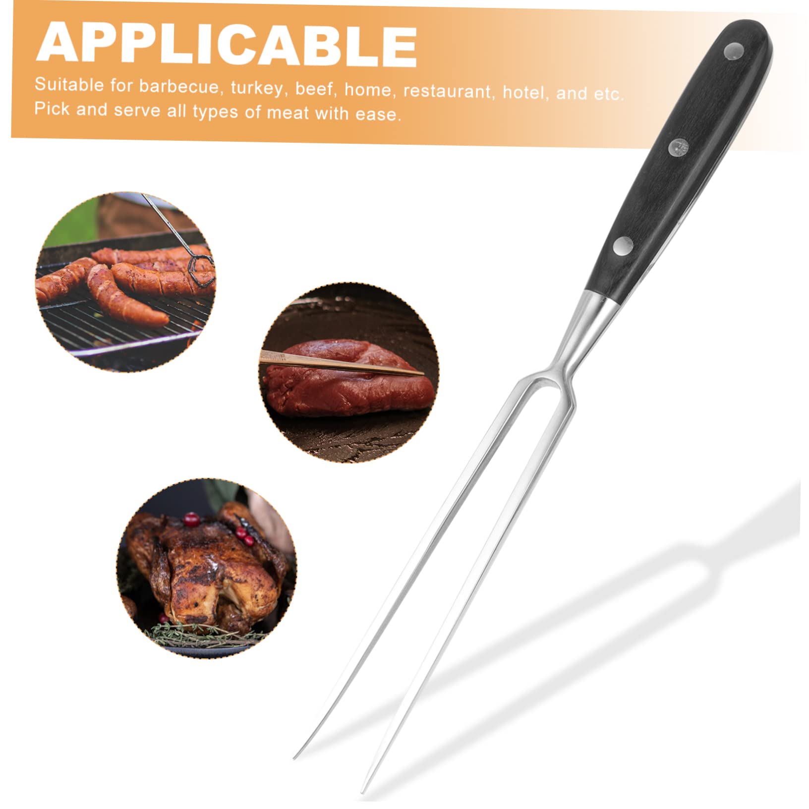 CIYODO Professional Grade Carving Fork Large Serving Fork Made of High Grade Stainless Steel Bbq Kitchen