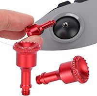 Vista 4 de 2 piezas RC Stick Control remoto pulgar RockerJoystick piezas de vehículo apto para DJI Mavic AIR 2 accesorio (rojo)