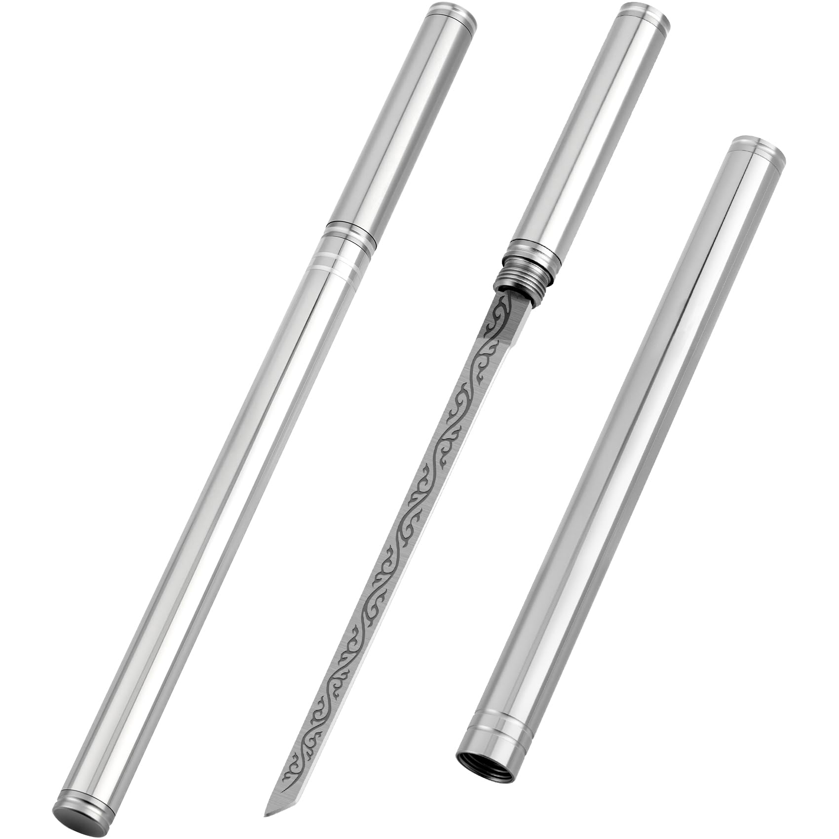 2pcs Stainless Steel Blade with Sheath Portable Pocket Fruit Knife All Steel Solid Handle Blade Multipurpose Mini Knife
