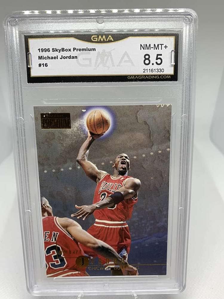 GMA Grade NM-MT+ 8.5#21161330 1996-97 Skybox Premium #16 Michael Jordan Chicago Bulls