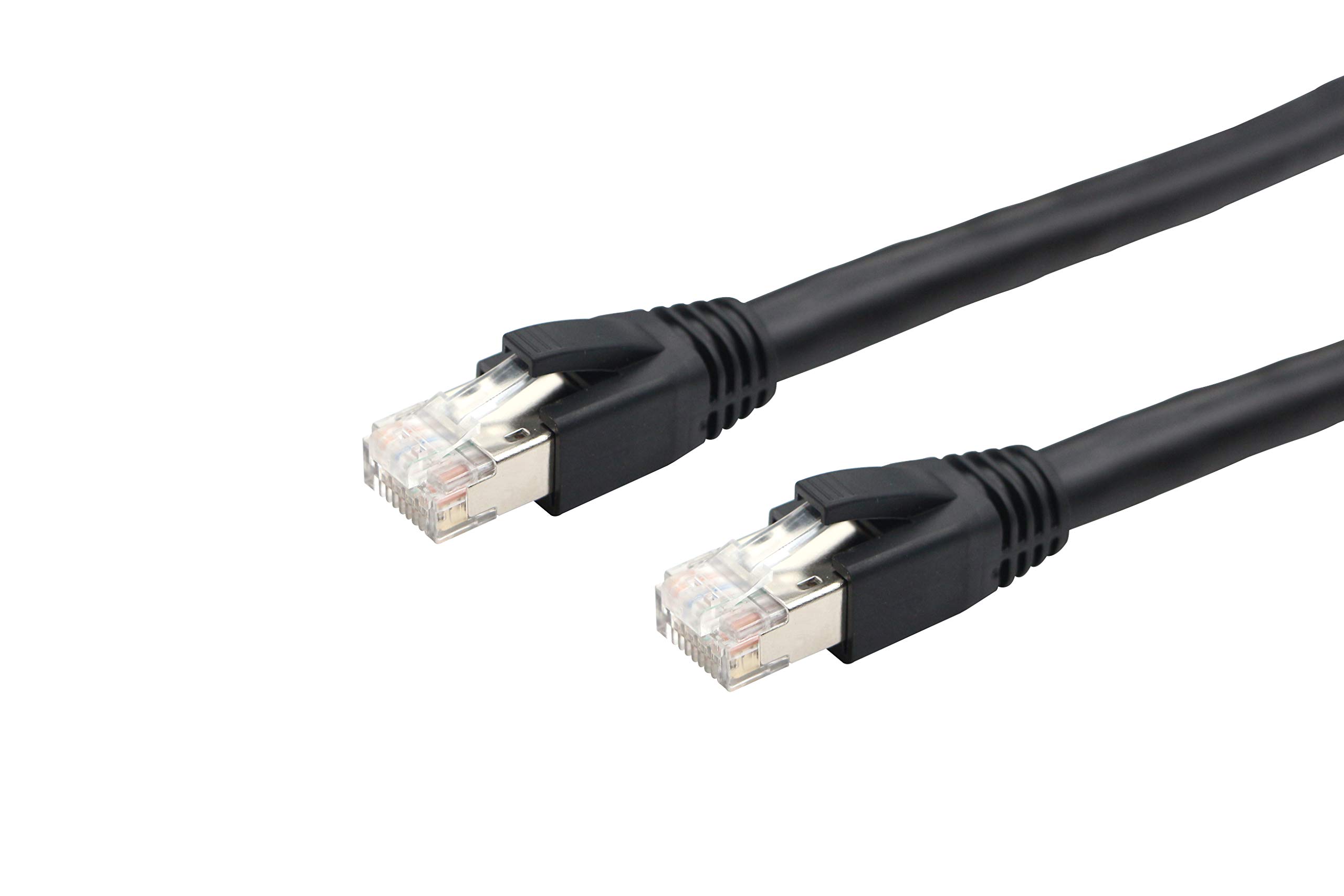 RiteAV - Cavo Ethernet di rete Cat8 - Nero - 1,5 m