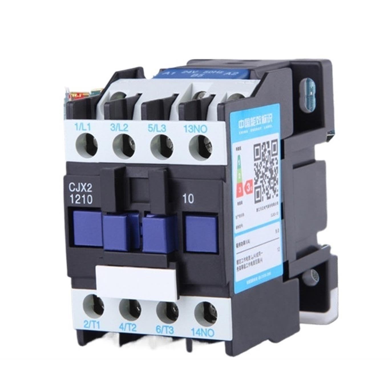 CJX2-0910 Contactor de CA 9 amperios trifásico 3 polos NCC 220 V 50/60 Hz bobina