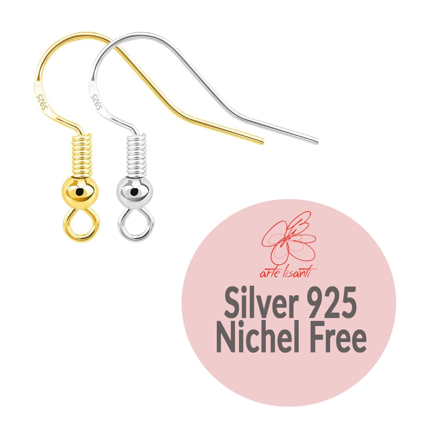 Boucles d'oreilles peintes à la main - LE BAISER DE GUSTAV KLIMT - Boucles d'oreilles pendantes pour femme, Bijoux en bois peints à la main, Crochet en argent, Fabriqué en Italie, Bijoux pour femmes