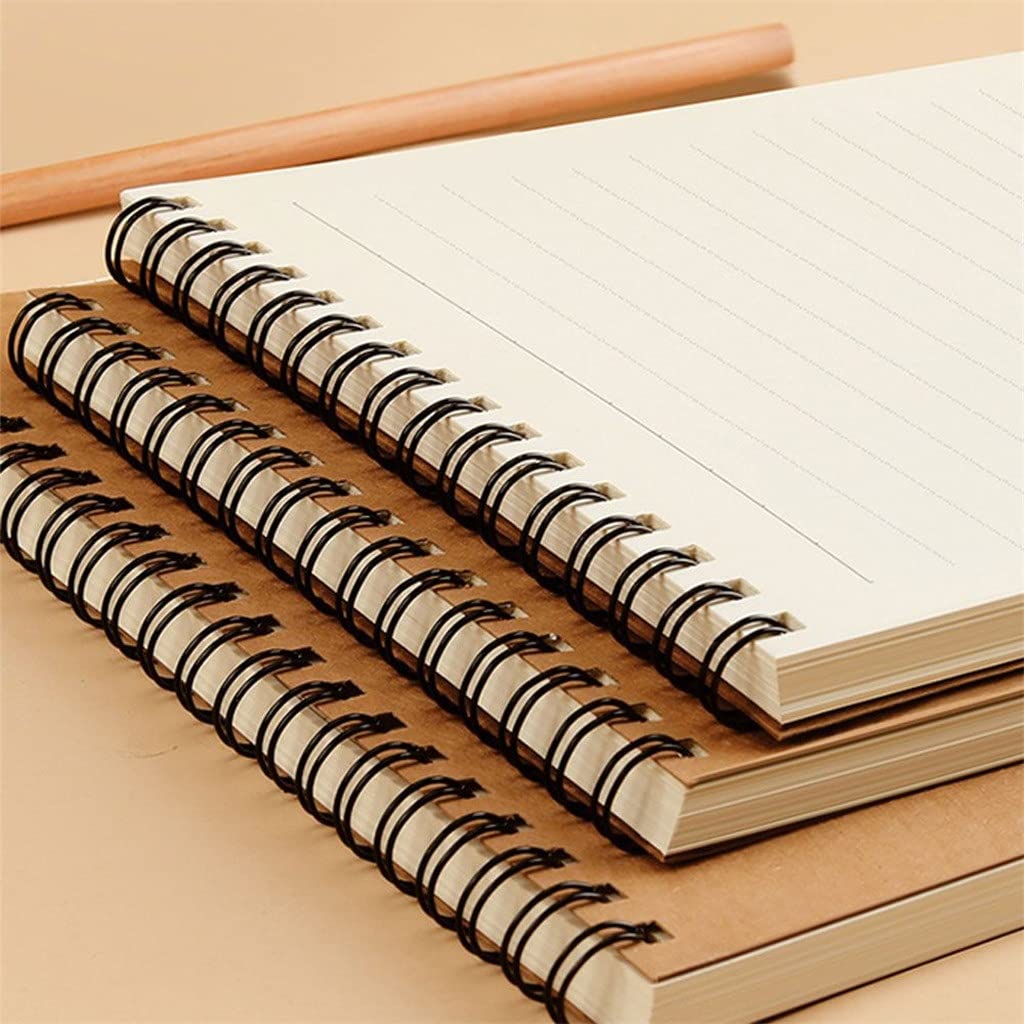 Quaderno a spirale, formato A5, con rilegatura a quadretti, diario interno, quaderno per schizzi, per cancelleria da ufficio (B)