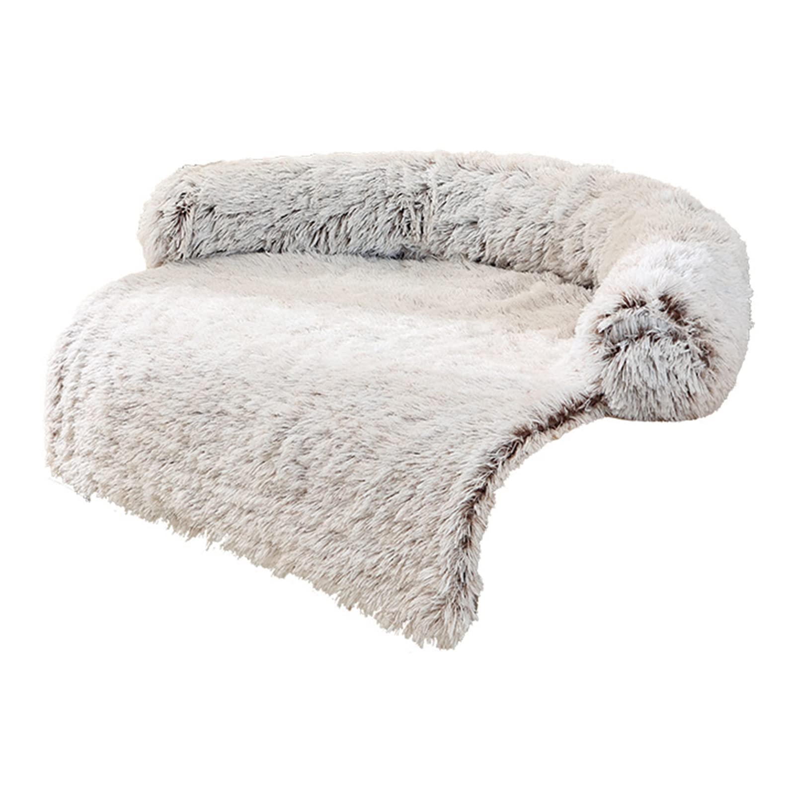 Sofá de Felpa Sofá Cama de Felpa for Camas de Felpa de Invierno Cojín Cama de Felpa Cama for Mascotas for Coche Confort Cálido for Accesorios de Perreras/296(Gradient Coffee Fill)