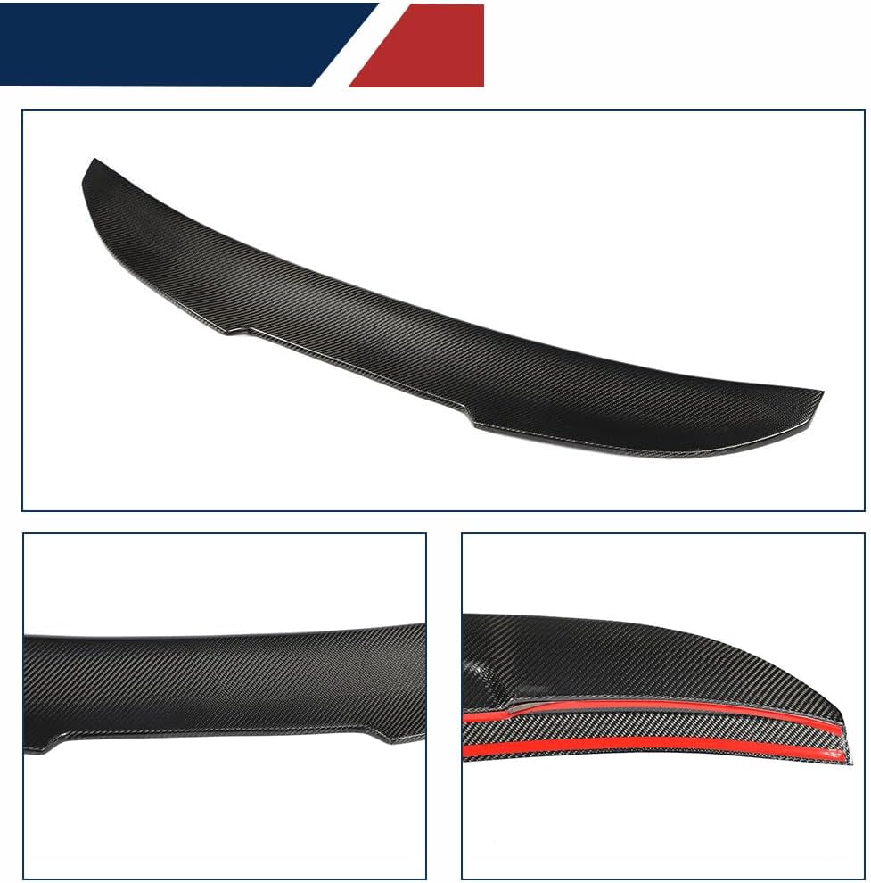 A6 Carbon Fiber Rear Trunk Spoiler for Audi A6 C6 A6 Sline S6 2008-2011 Custom Parts Trunk Lip Spoiler Rear Wing Spoiler Body Kits Factory Outlet