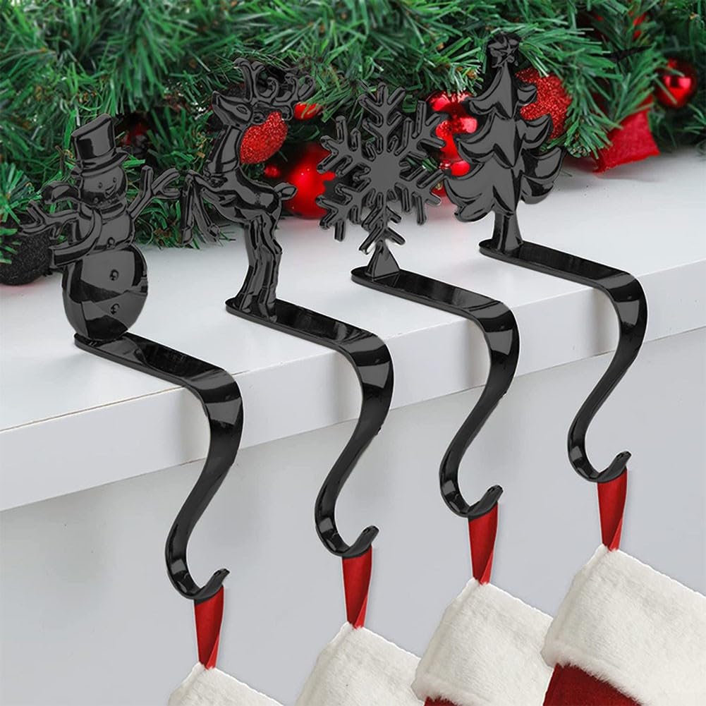Weihnachtsstrumpfhalter Für Kaminsims - Verstellbarer Aluminium Haken Rutschfest