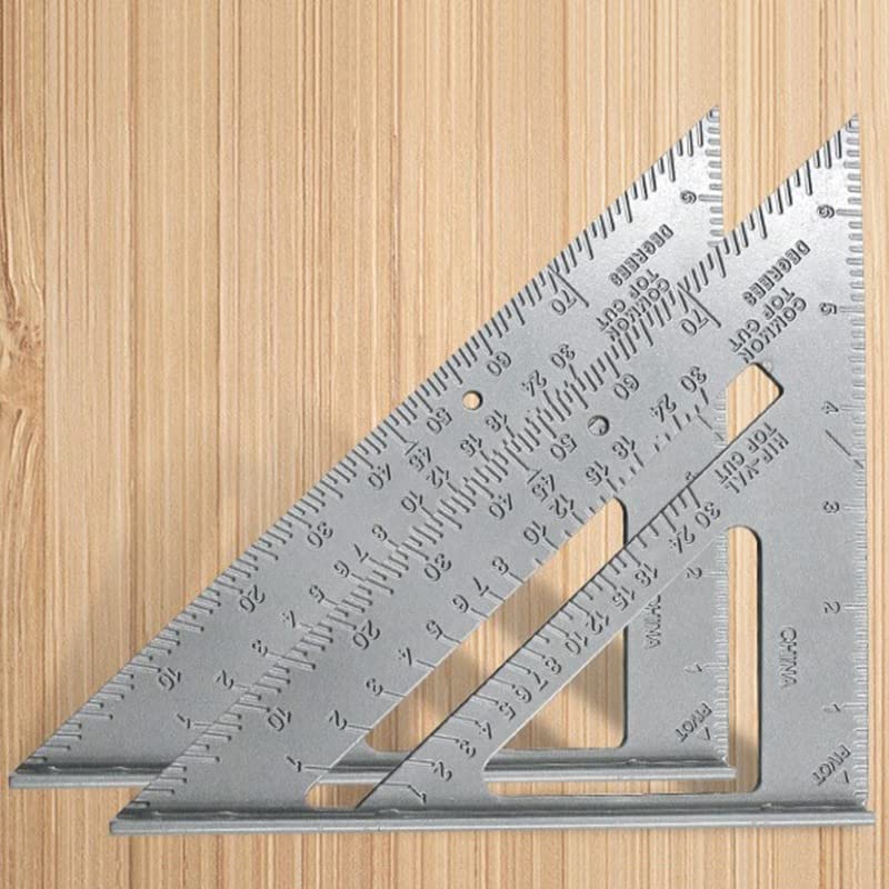 Goniometro, Righello Triangolare da 7 Pollici, Righello Quadrato a 90 Gradi, Strumento di misurazione per la Lavorazione del Legno.